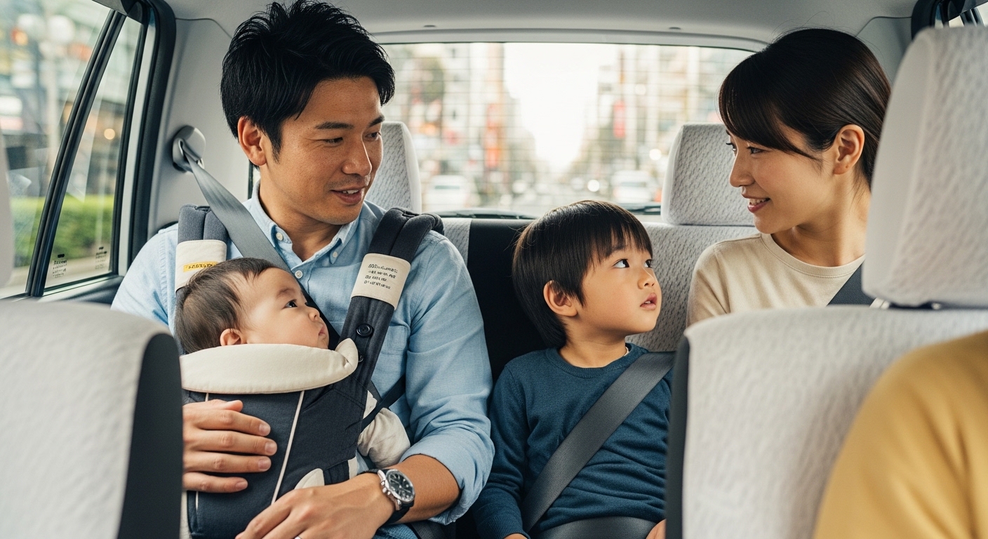 子供連れでタクシーは利用できる？注意点を解説