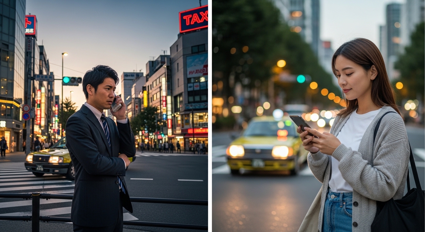 タクシーは無線とアプリどちらが早い？違いを解説