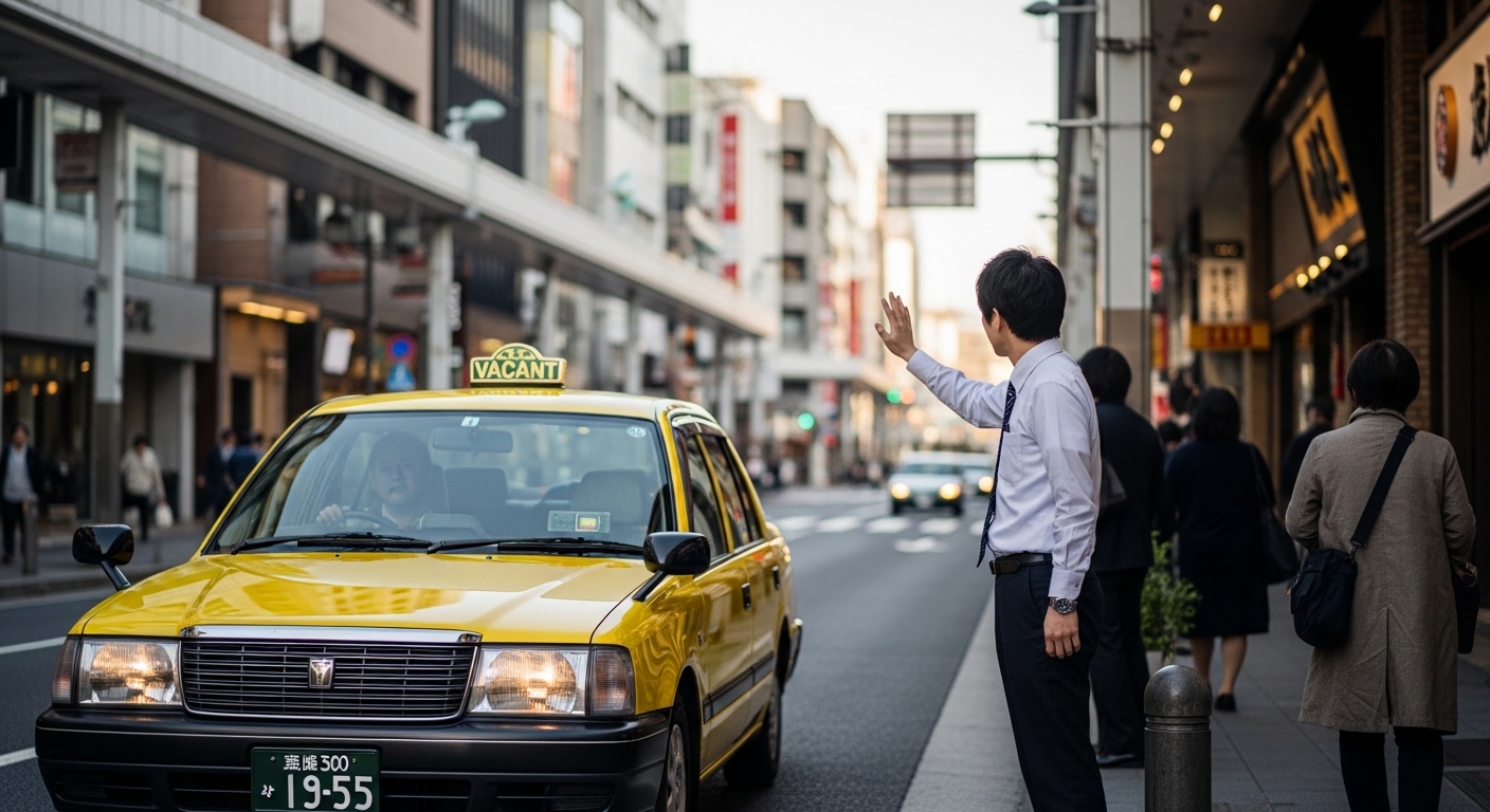 タクシーの流し営業とは何？仕組みと捕まえ方を解説