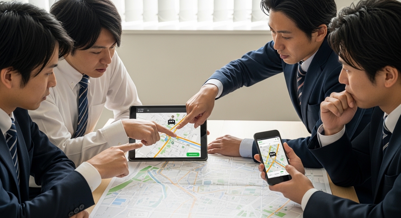 タクシーのGPS精度は大丈夫？位置ズレの対処法